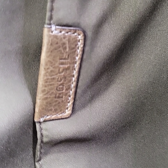 Fossil Brown Leather Laptop Messenger Crossbody Shoulder Bag - Picture 15 of 15